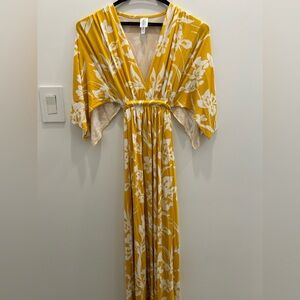 Rachel Pally White and Yellow Floral Maternity Dress, Size S